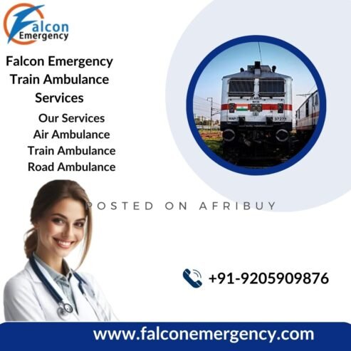 Falcon Train Ambulance in Kolkata Delivers Medical Transportation in a Risk-Free Manner