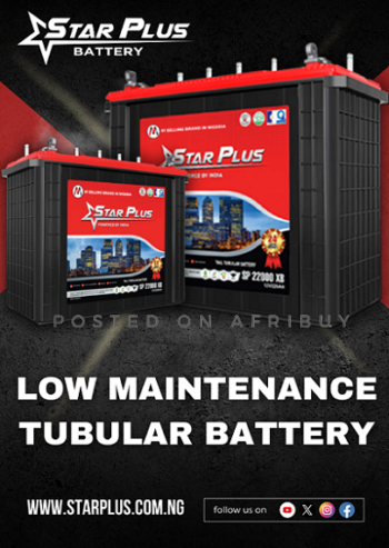 Low Maintenance Tubular Battery – Star Plus Battery