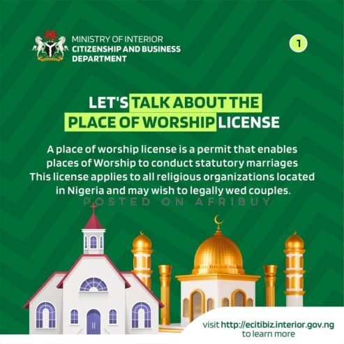 How to Obtain a Place of Worship License in Nigeria?