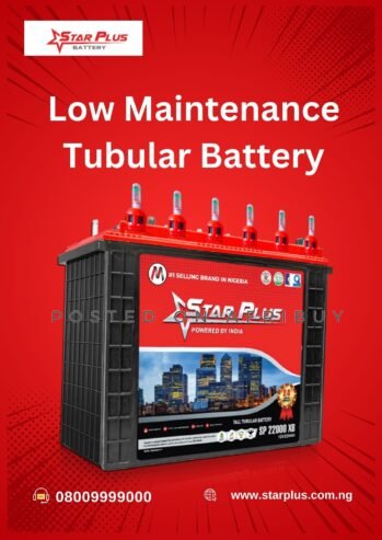 Get Superior Low Maintenance Tubular Battery with Extended Backup